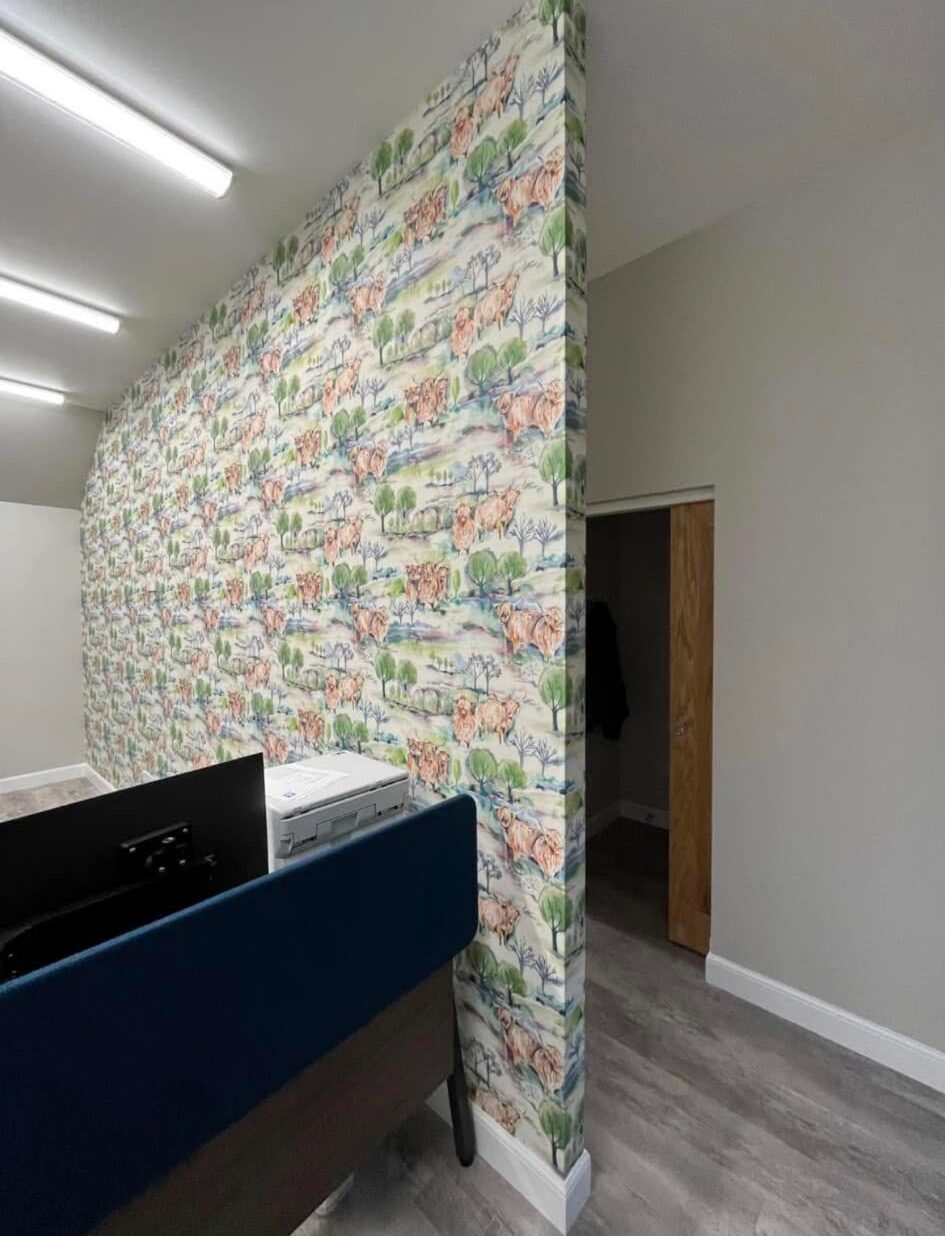 Wallpaper on Wall - Lee Carroll